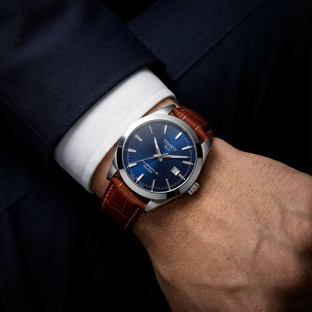 Tissot Powermatic 80 – Premium 40mm Dial Watch 65g Weight with Hard Box - Image 1