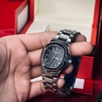 Patek Philippe Geneve ( Silver - Black )